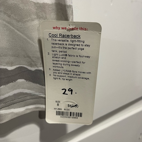 Lululemon Cool Racerback - Picture 4 of 4
